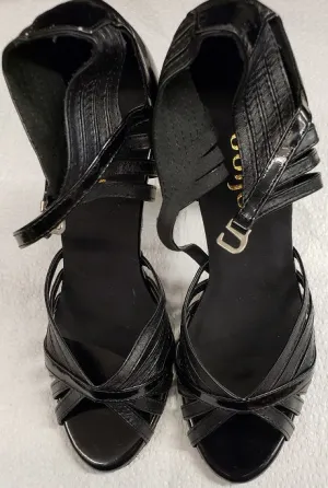 4" Moonstone -- Women's Latin Sandal -- Black