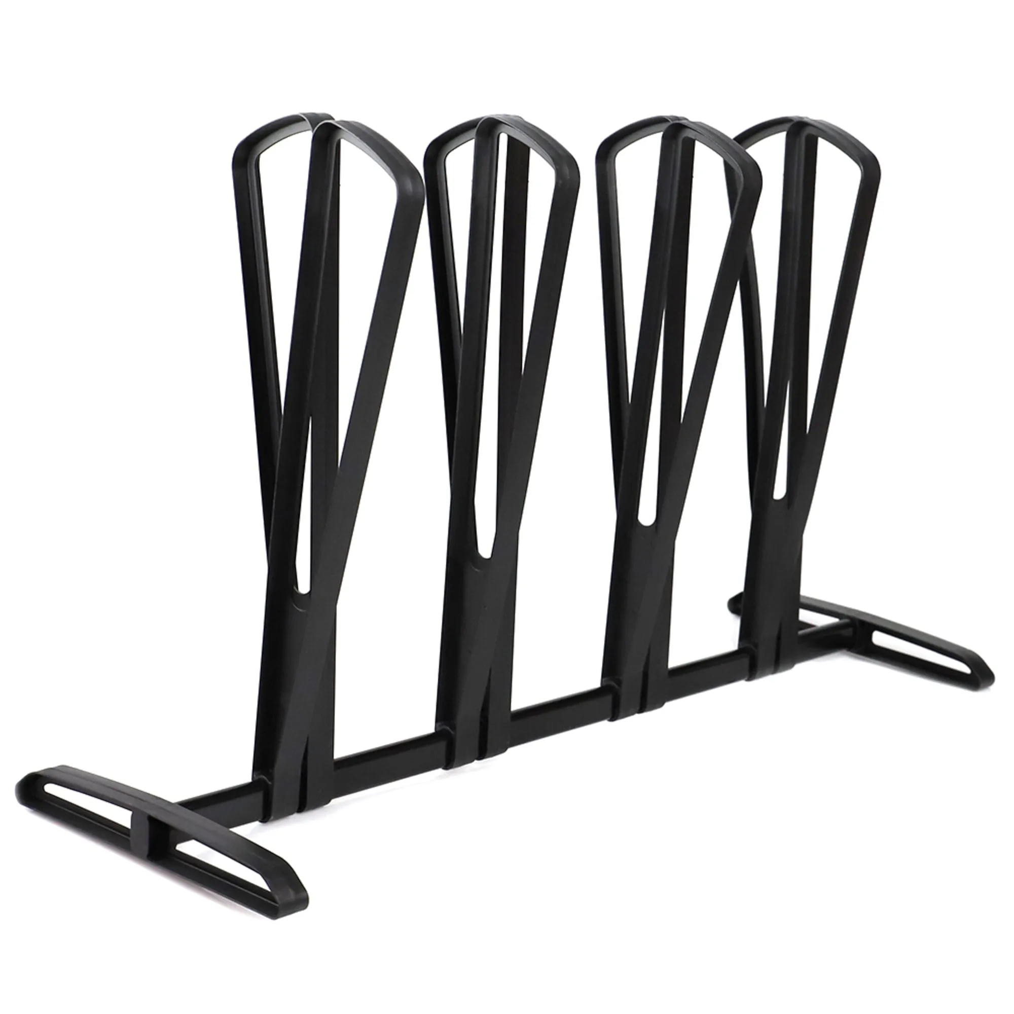 Adjustable 4 Pair  Plastic Boot Rack Organizer, Black