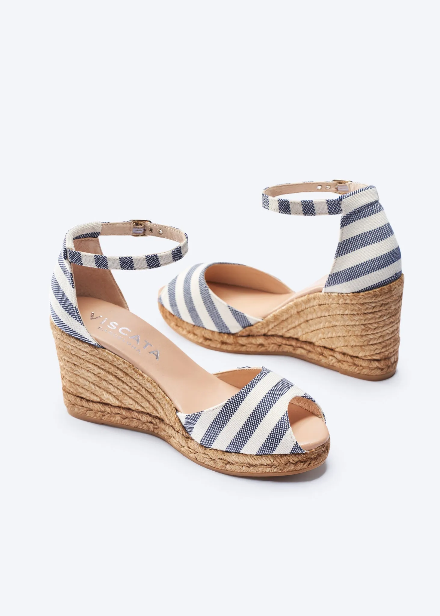 Aiguafreda Limited Edition Canvas Espadrille Sandal Wedges