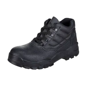 Ankle Safety Work Boots Black Steel Toe Cap Lightweight Anti Static Size 6.5 UK