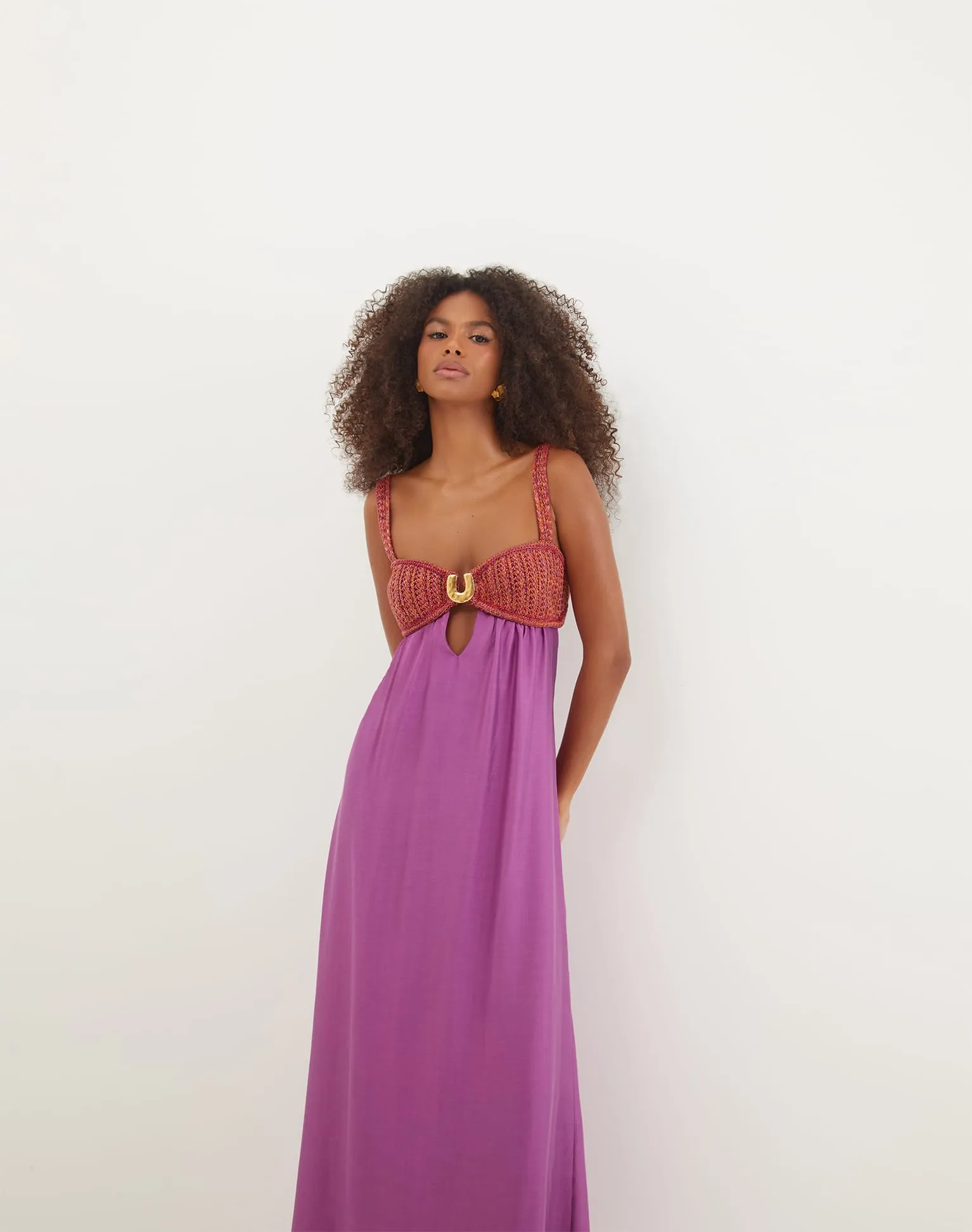 Aria Long Dress - Berry Burst