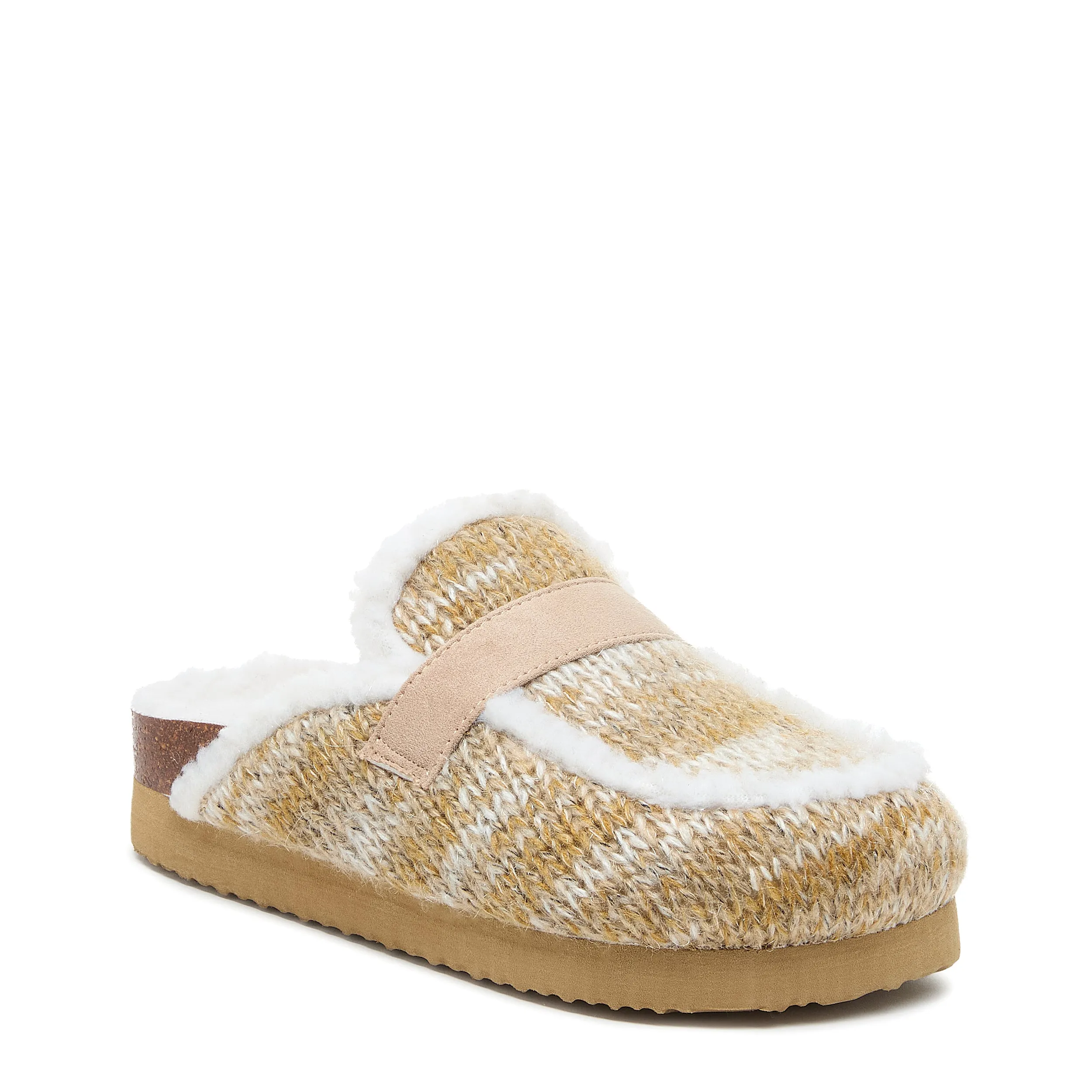 Artic Tan Shearling Mule