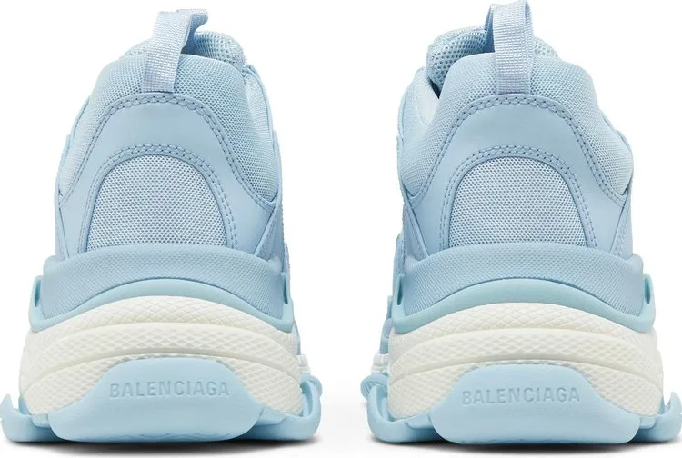 Balenciaga Triple S Sneaker Allover Logo - Light Blue