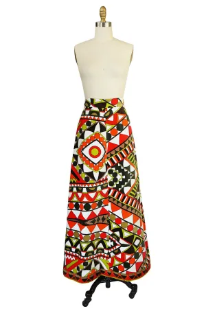 Beautiful 1960s Velvet Emilio Pucci Maxi Skirt