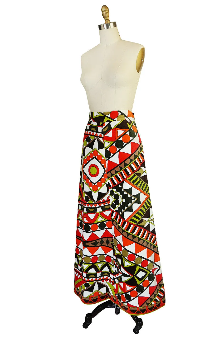 Beautiful 1960s Velvet Emilio Pucci Maxi Skirt