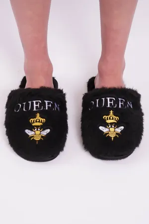 BEL AIR SLIPPERS - Queen B (Black)