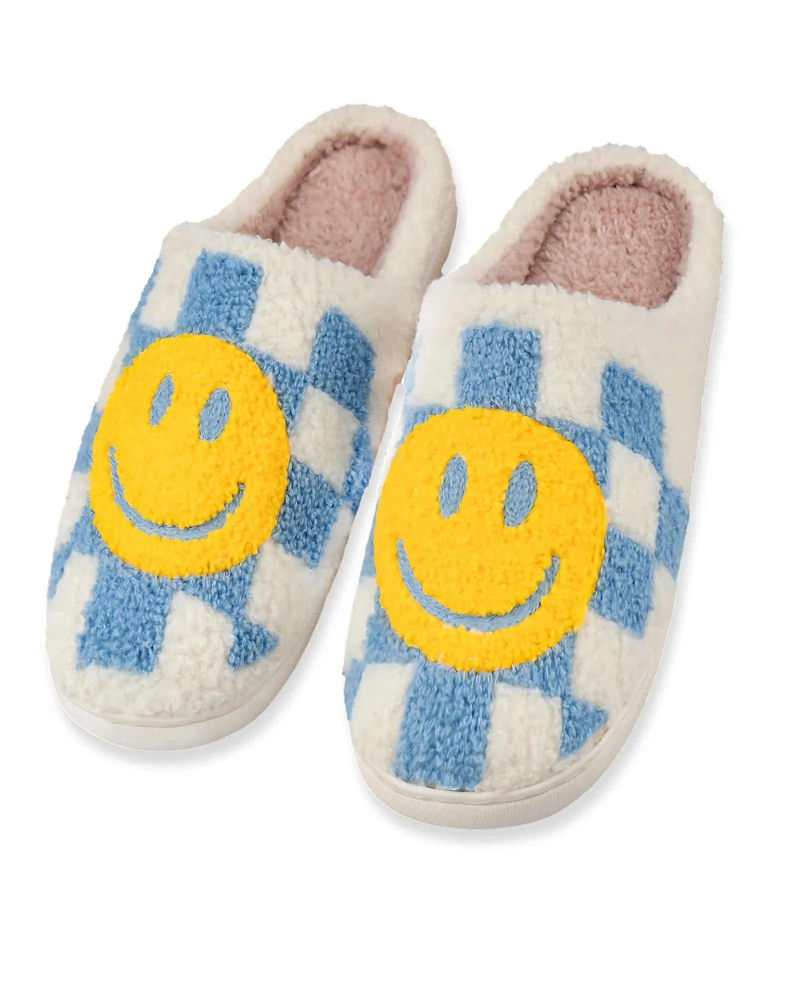 Blue Checkers Slippers