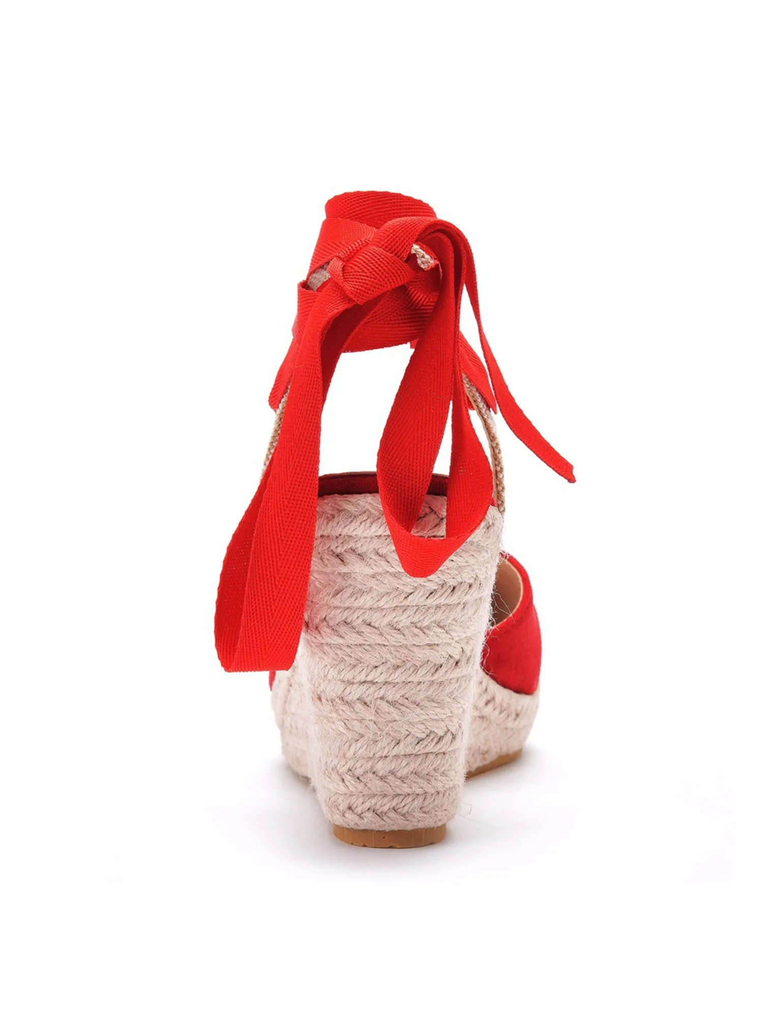 Bohemian Round Toe Platform Espadrille Wedge Heels