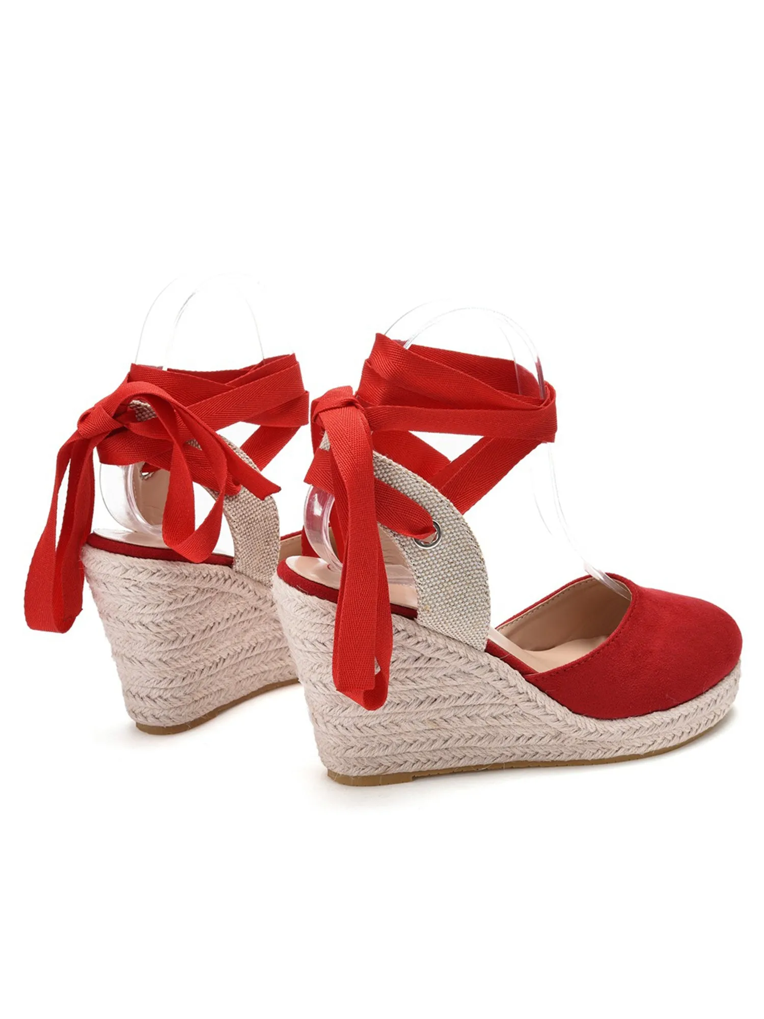 Bohemian Round Toe Platform Espadrille Wedge Heels