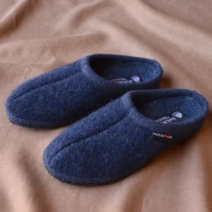 Boiled Wool Slippers - Alaska - Denim (Adults 36-48)