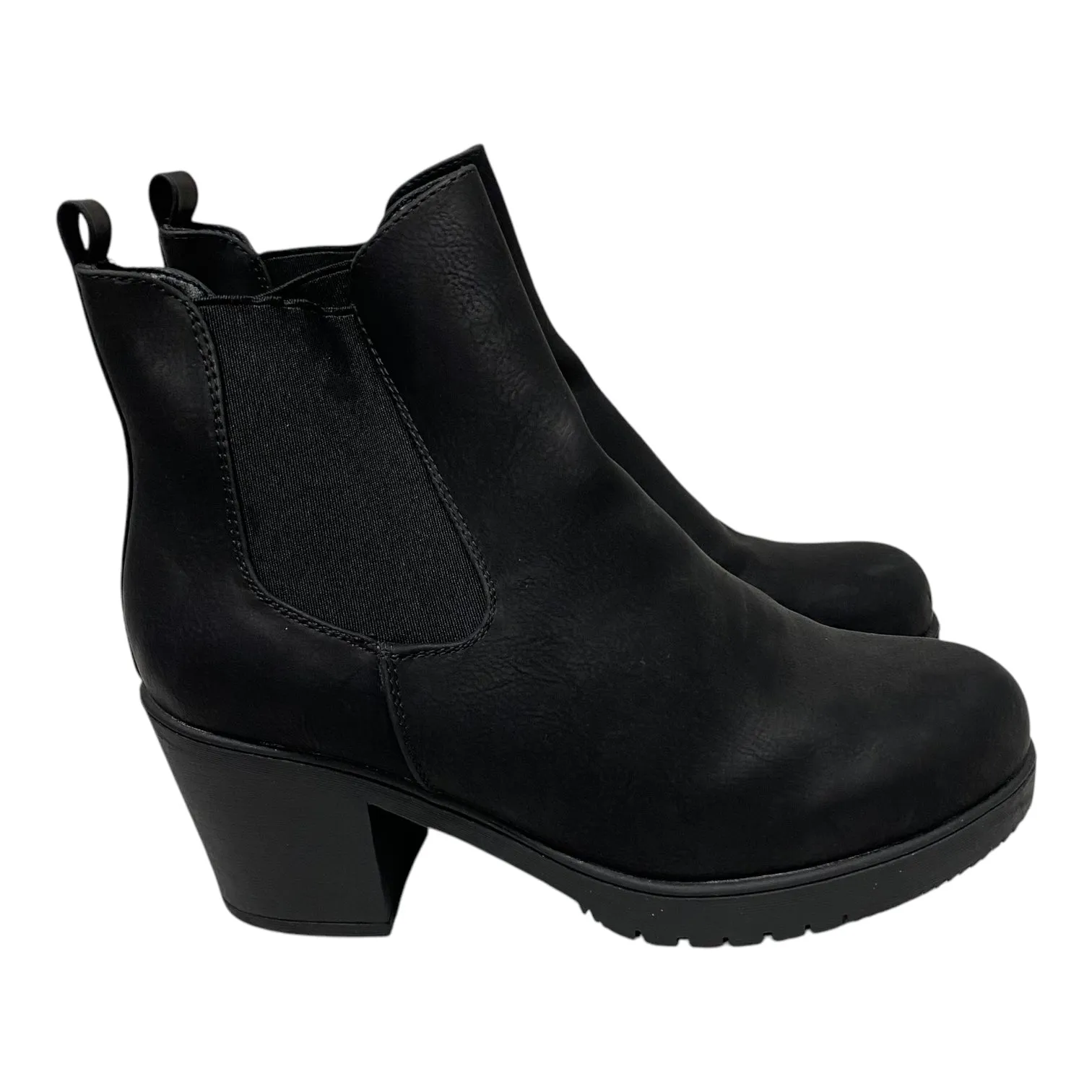 Boots Ankle Heels By Cme In Black, Size:10.5