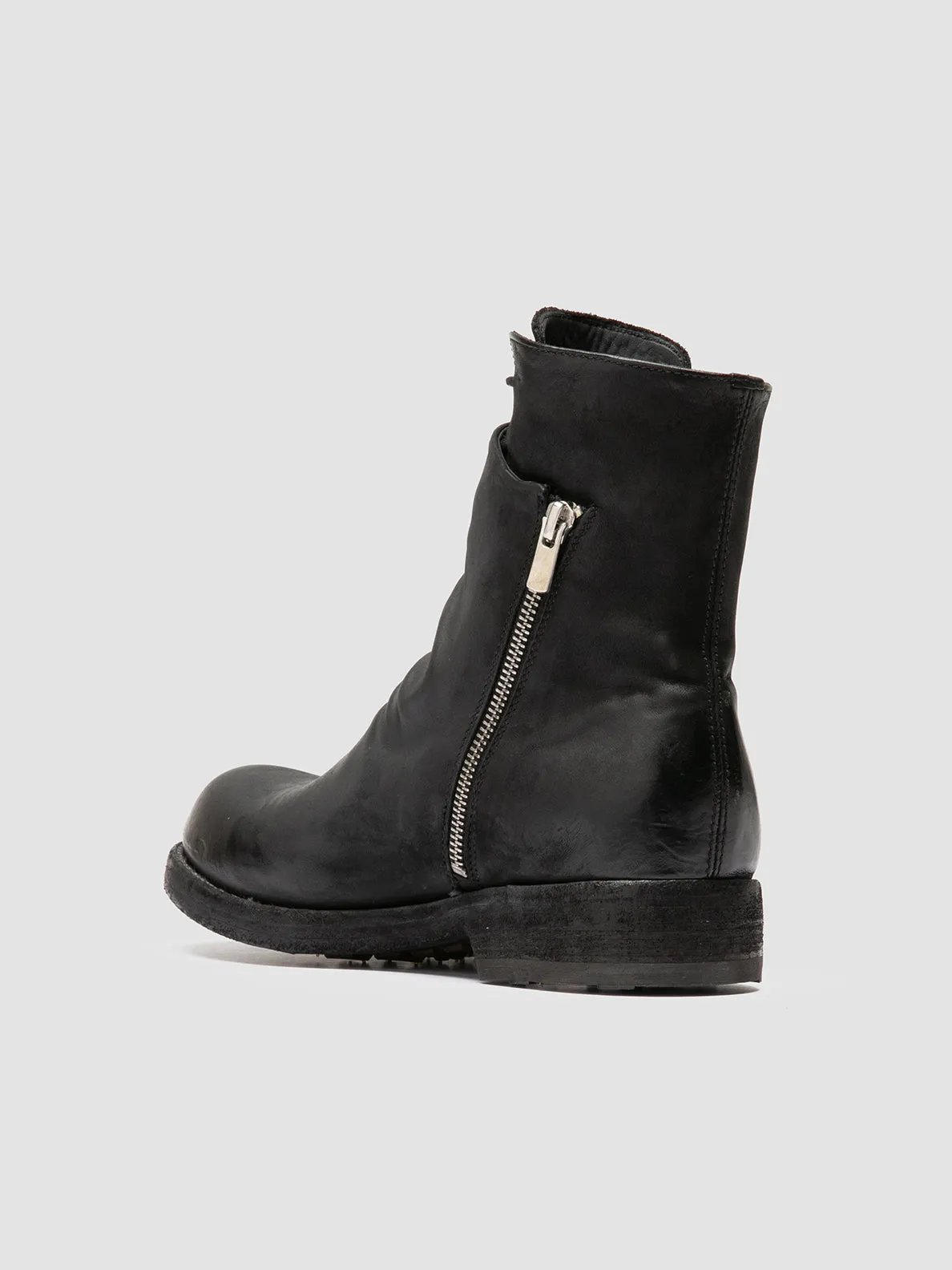 BULLA DD 106 - Black Leather Zipped Boots