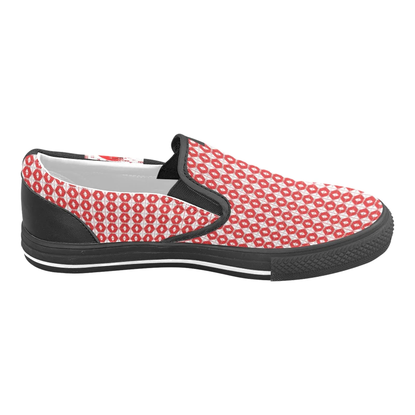 CITYBOY BOXING PRINT Men's Slip-on Canvas Shoes (Model 019)