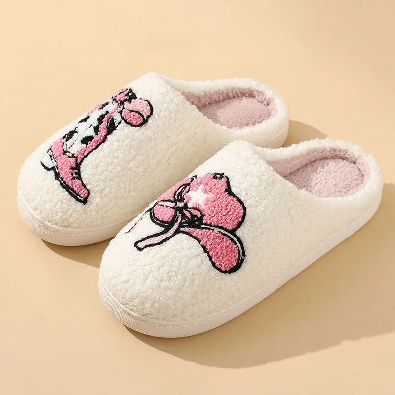 Comfortable Indoor cotton slippers Cute Cartoon Boots Cap Cotton Slippers Cozy Winter Footwear Warm Cotton Slippers Unisex cotton Slippers couples cotton footwear, lioness-love