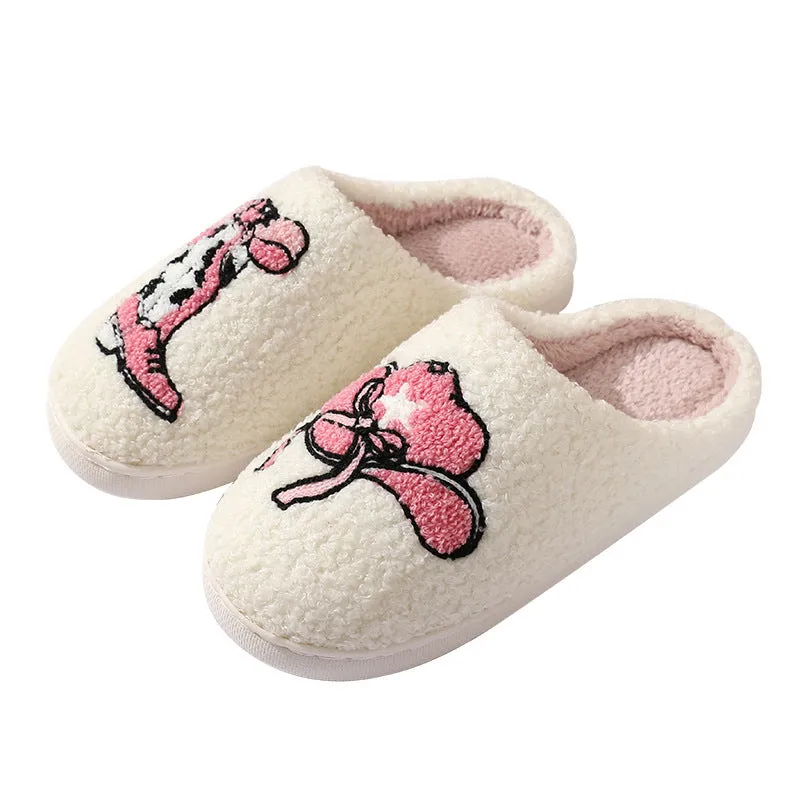 Comfortable Indoor cotton slippers Cute Cartoon Boots Cap Cotton Slippers Cozy Winter Footwear Warm Cotton Slippers Unisex cotton Slippers couples cotton footwear, lioness-love