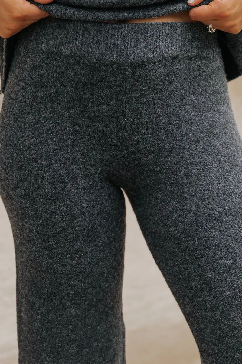 Comfy Lounge Sweater Pants - Charcoal - DOORBUSTER