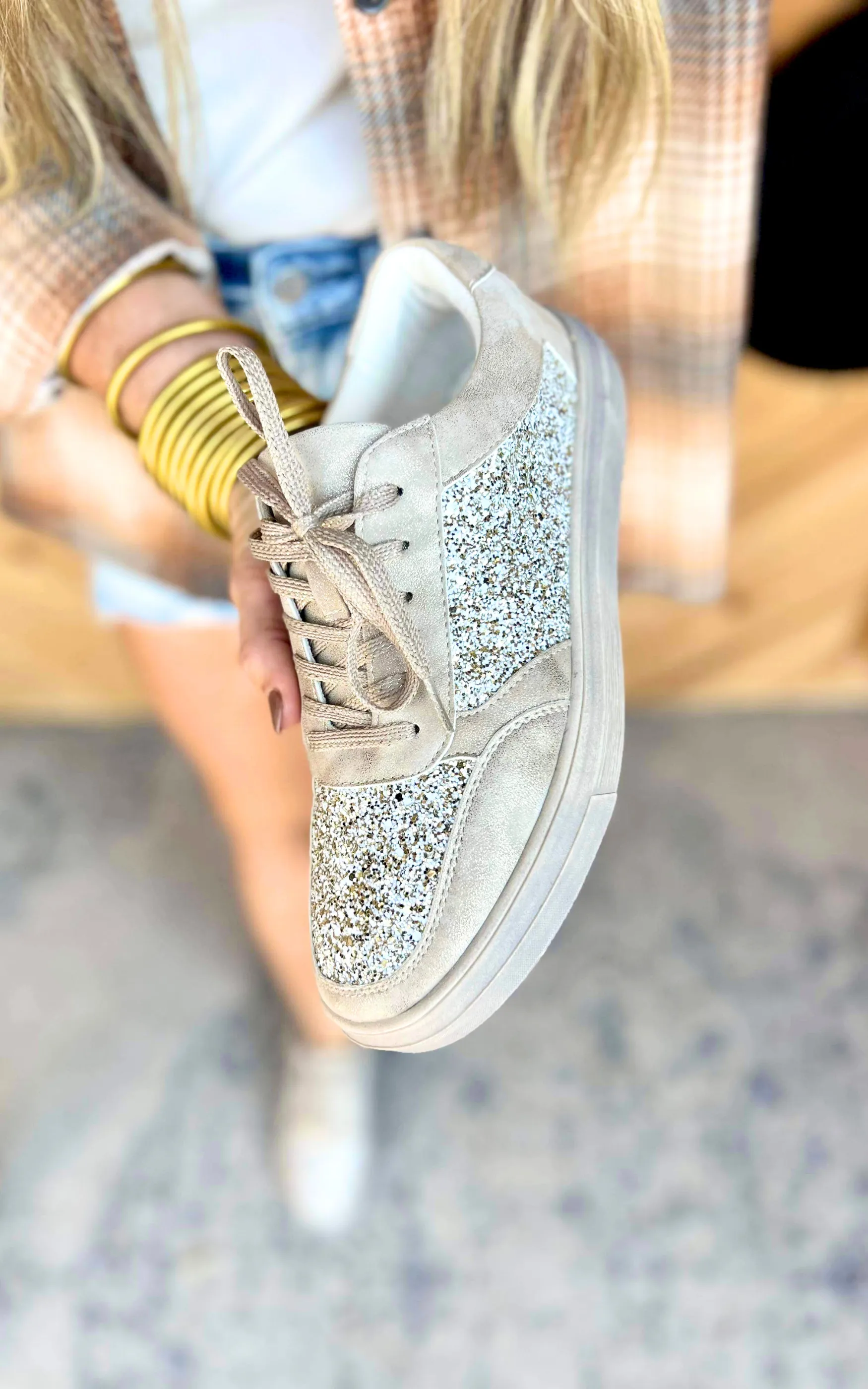 Corkys Rad Gold Metallic Sneakers - Final Sale