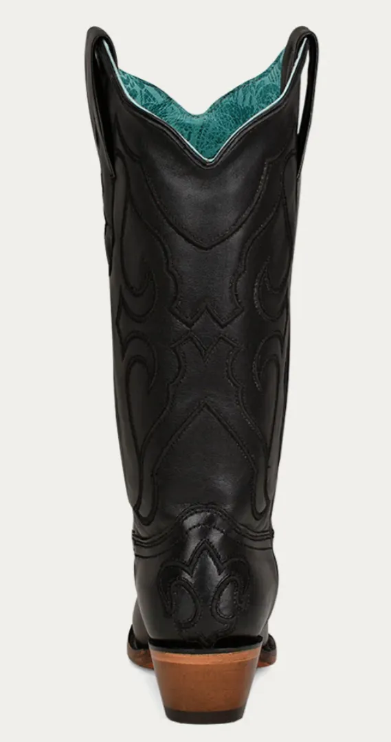 CORRAL LADIES BLACK SNIP TOE WESTERN BOOTS STYLE Z5072