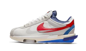 Cortez 4.0 Sacai White University Red Blue