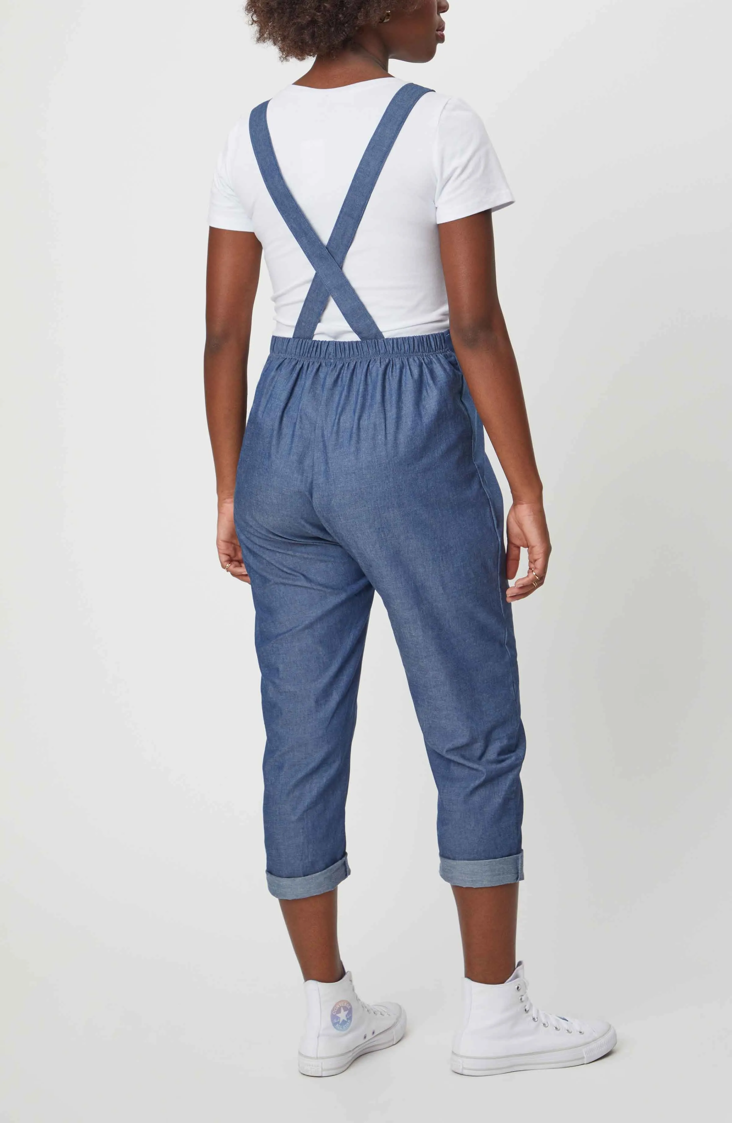 Cropped Maternity Overalls