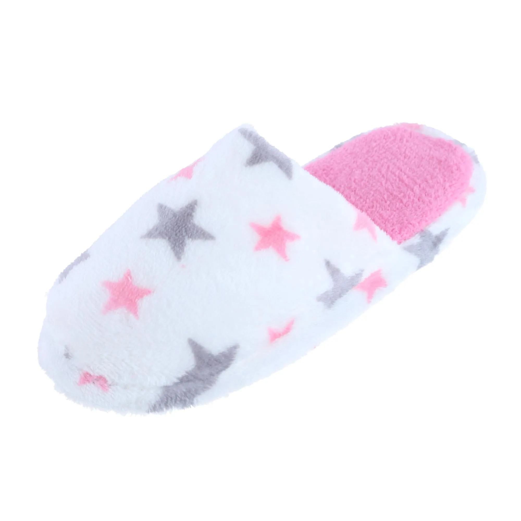 CTM® Girl's Night Star Slip On Slippers