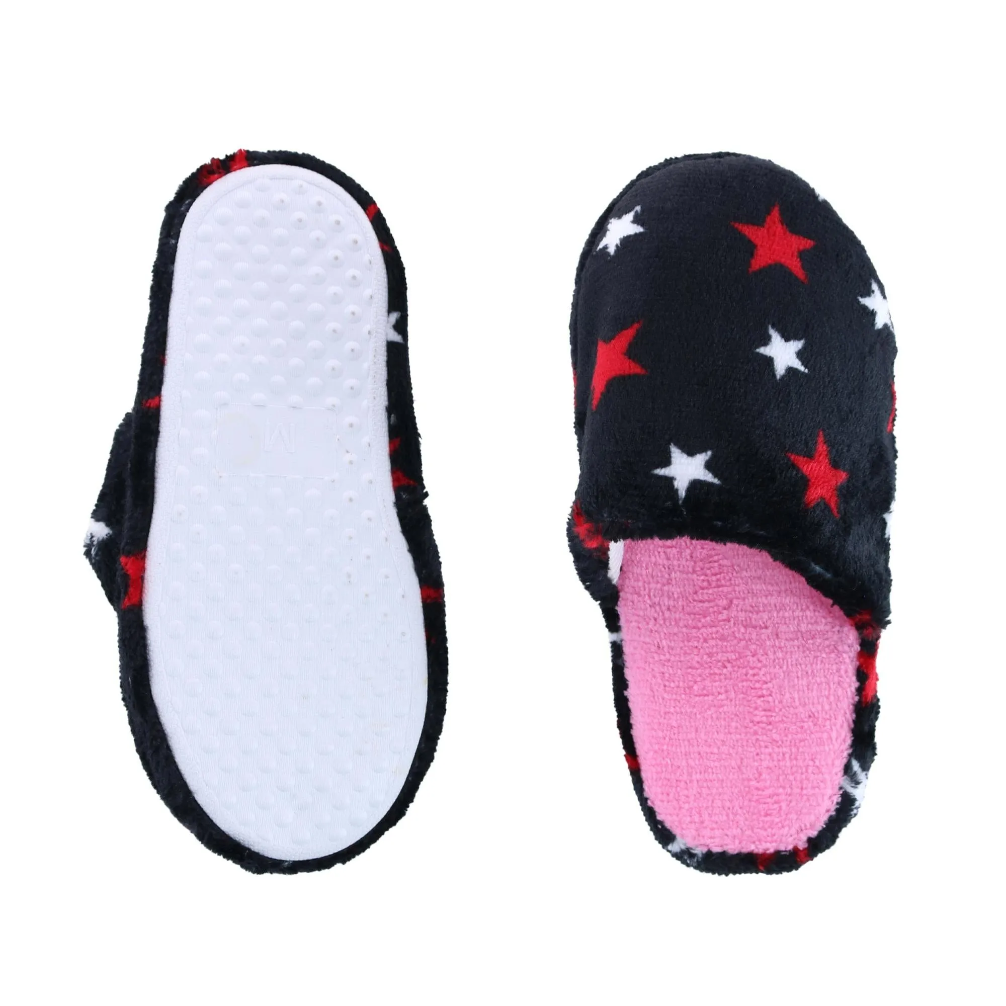 CTM® Girl's Night Star Slip On Slippers