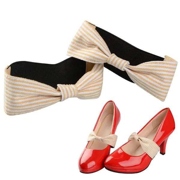 Detachable PU Leather Bow Shoe Strap Band