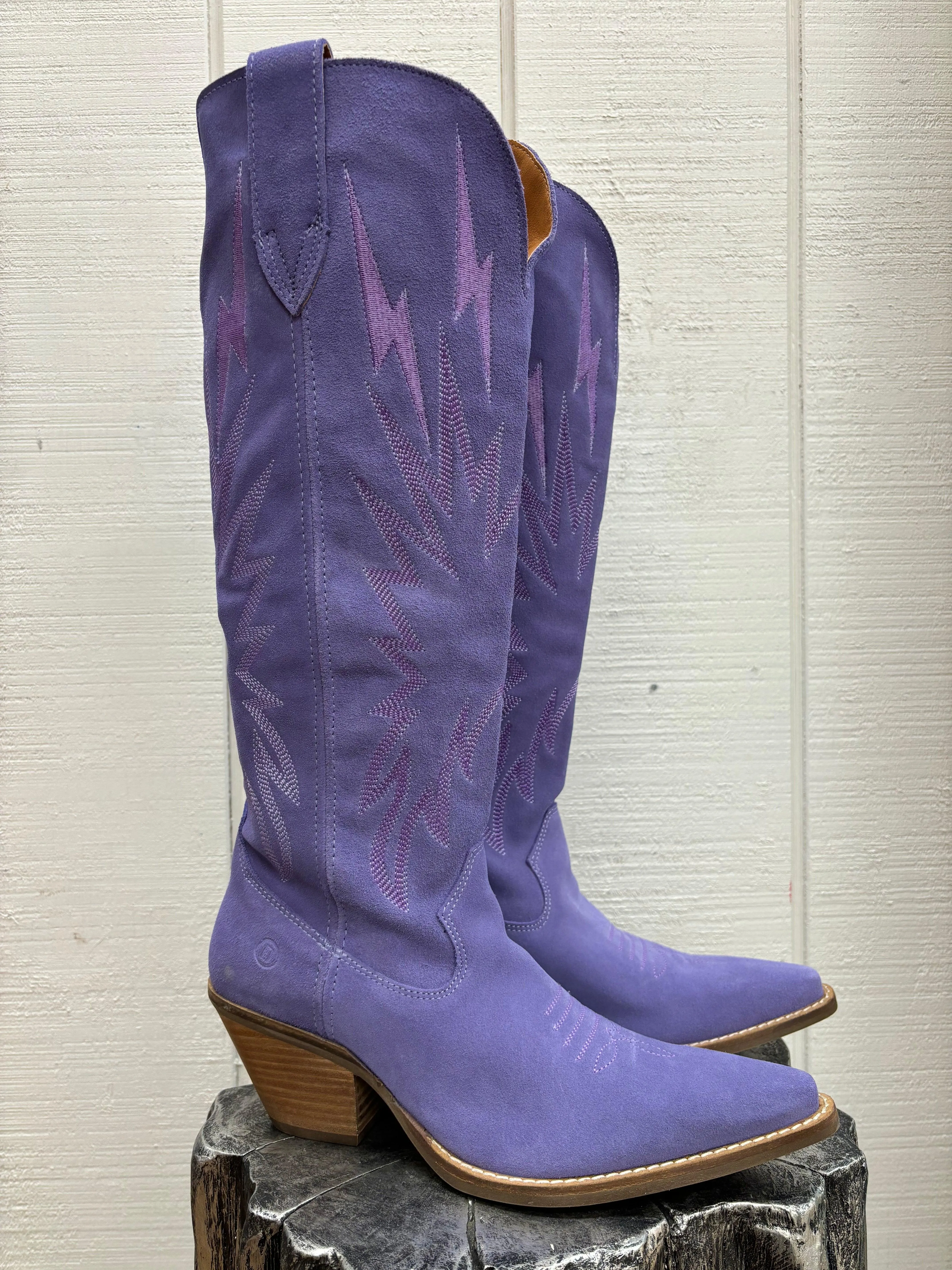 Dingo Women's Periwinkle Thunder Road Snip Toe Cowgirl Boots DI597-PERI