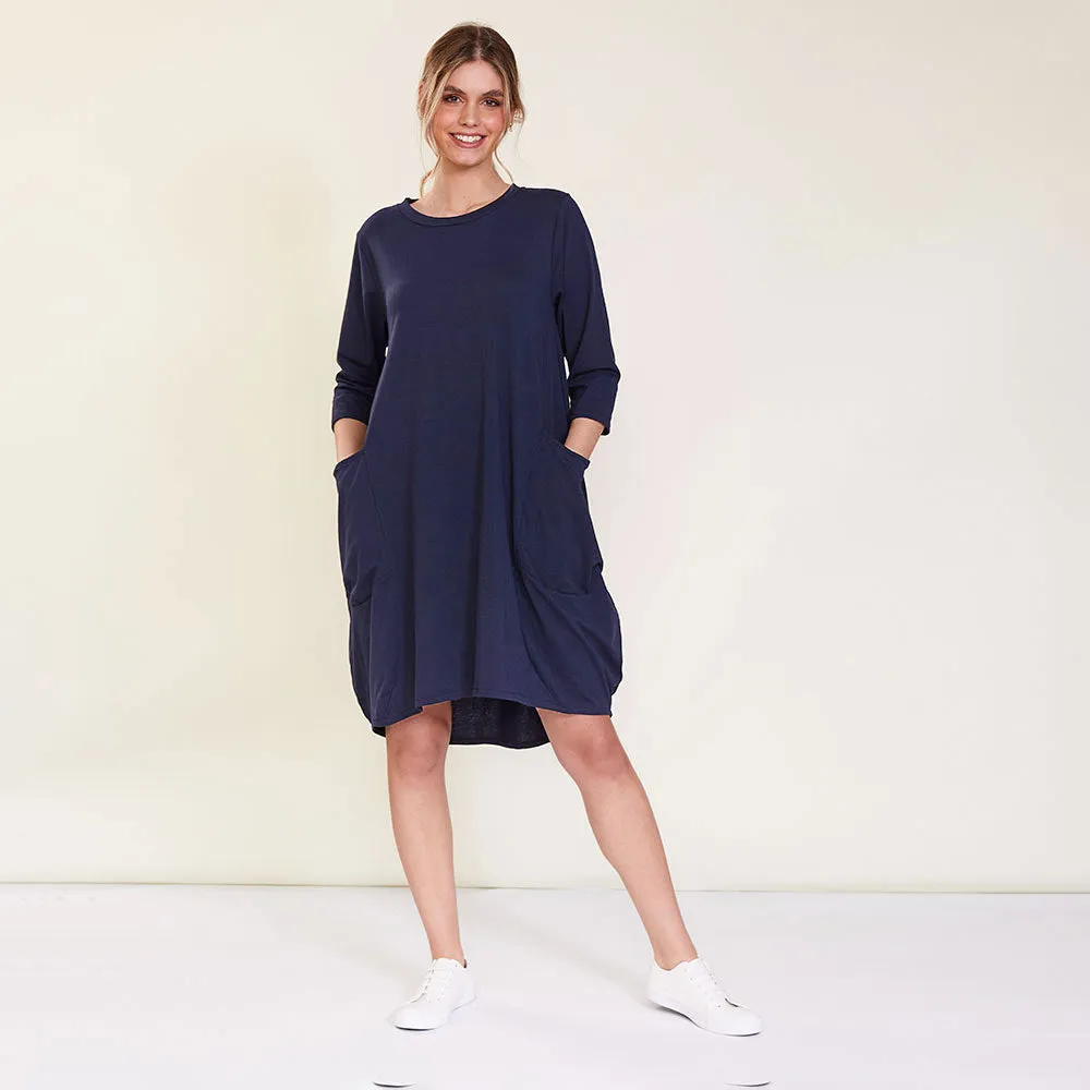 Dion Dress (Navy)