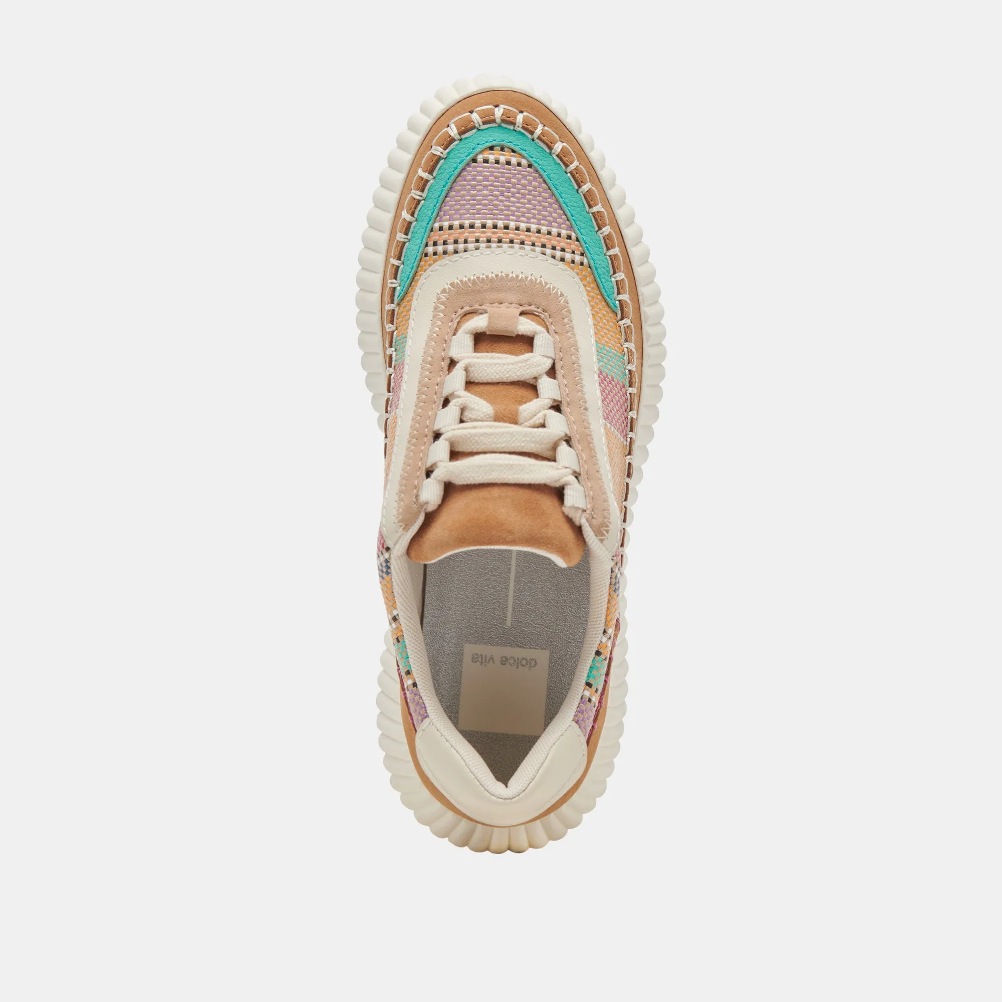 DOLEN SNEAKERS TAN MULTI RAFFIA