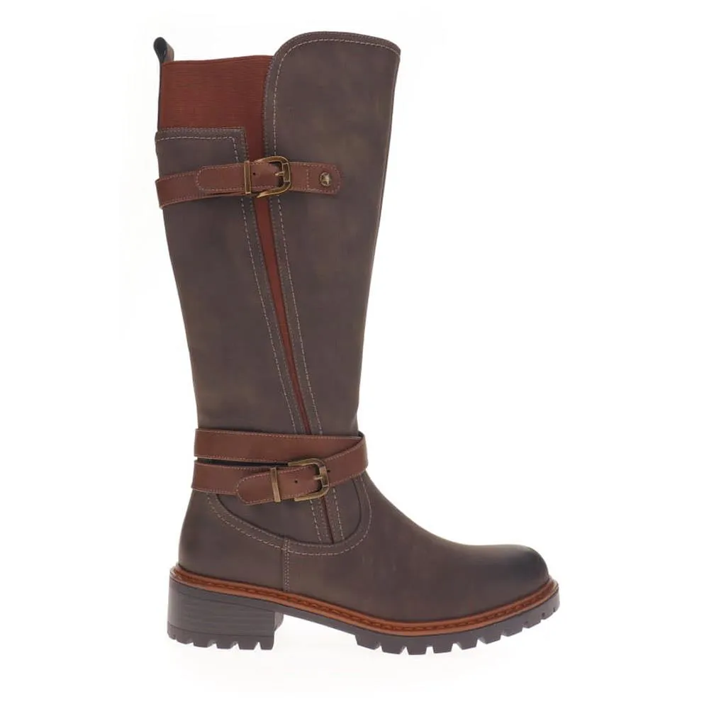 Dual-Buckle Long Boots - PINYI40005 / 326 150