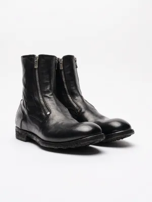 Dual zip Leather Boots