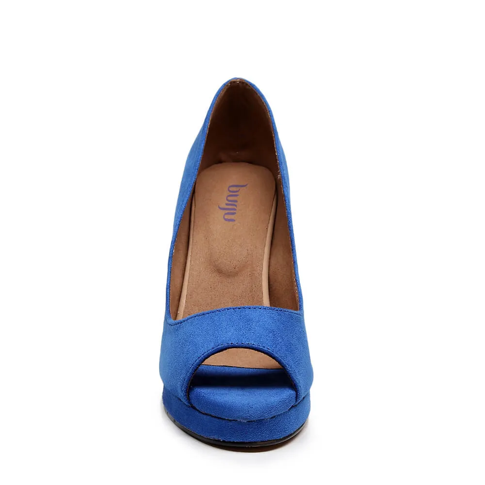 Dulce - Blue Vegan Suede - Street Sole