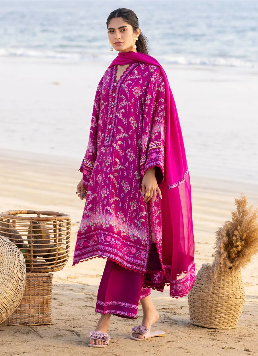 Eid Prints 24 - Mirri Magenta Shirt And Dupatta