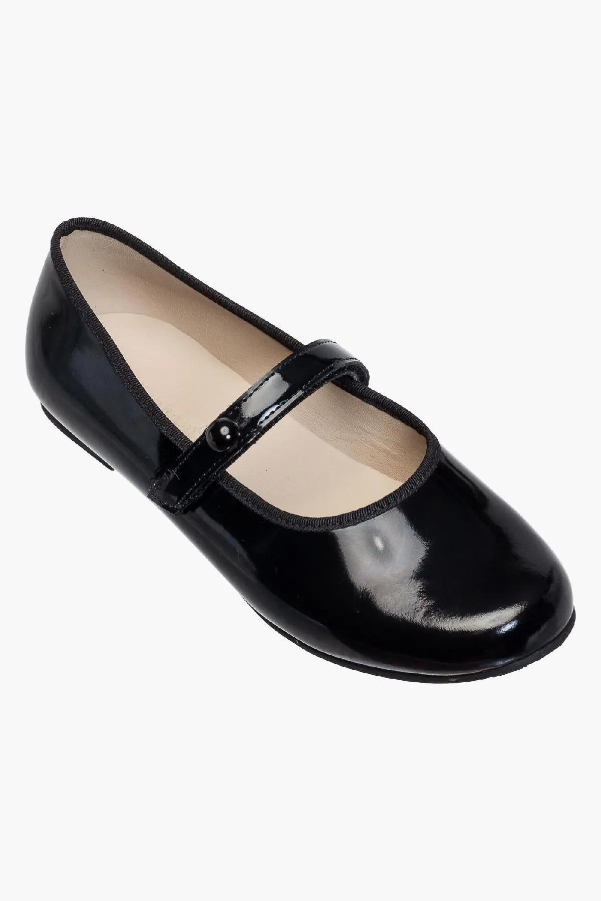 Elephantito Princess Mary Jane Flat Girls Shoes - Black Patent