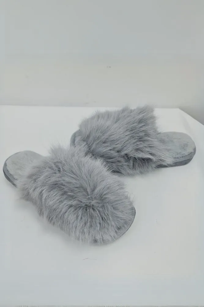 Faux Fur Comfy Mules Slipper