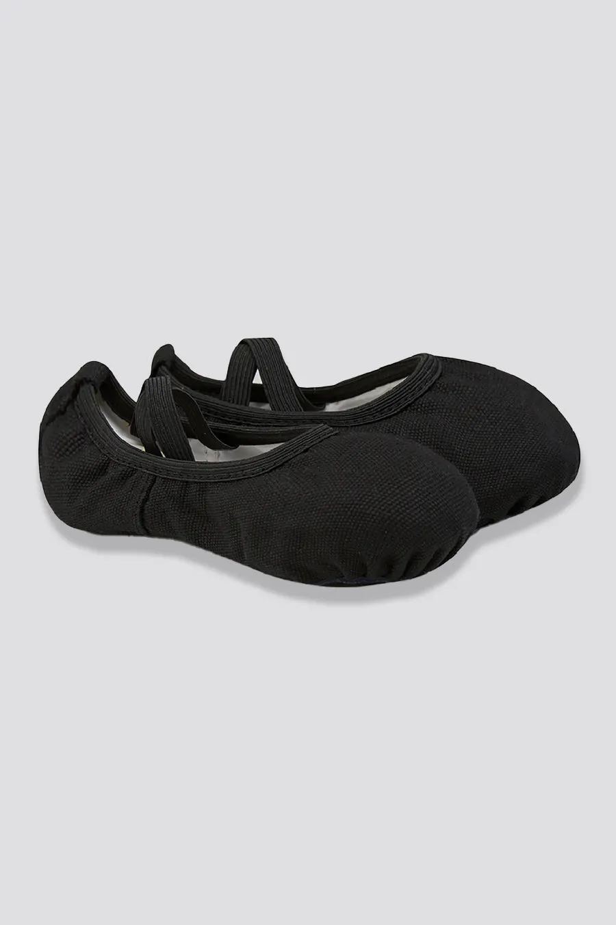 Girl's Classic Canvas Ballet Shoes (no drawstring)