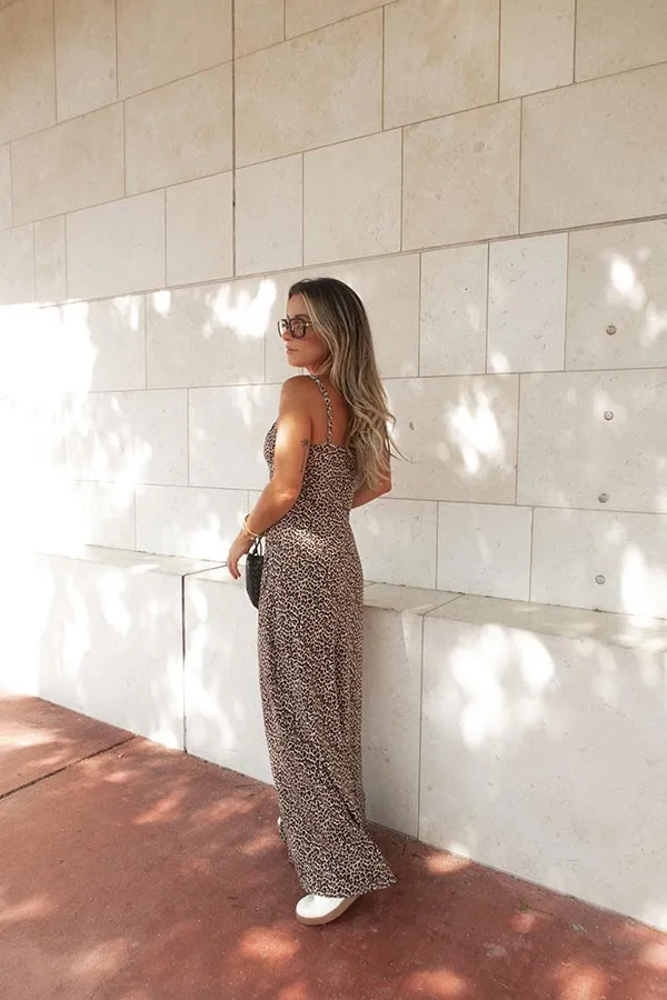 Go For It Cheetah Print Maxi Dress - FINAL SALE