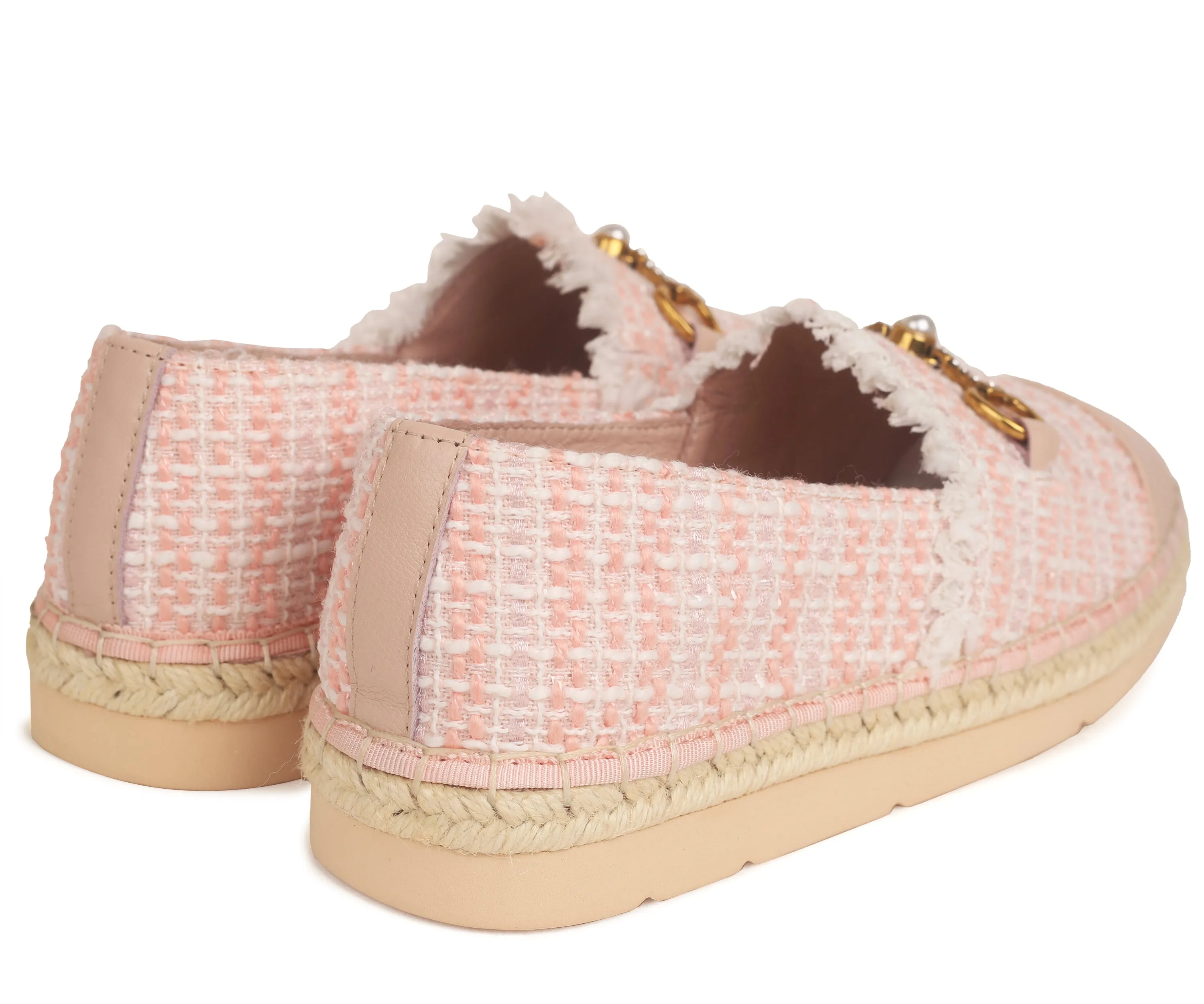 Gold-Tone Buckle Espadrilles