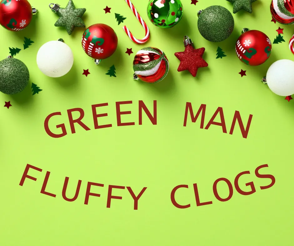 Green Guy Fluffy Slippers