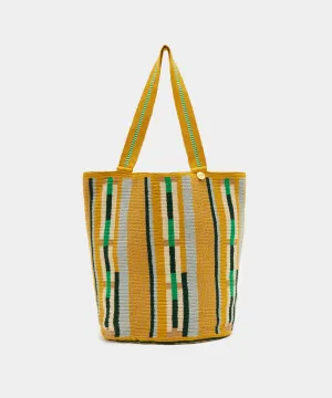 Guanábana Liam Bag in Mustard Stripe