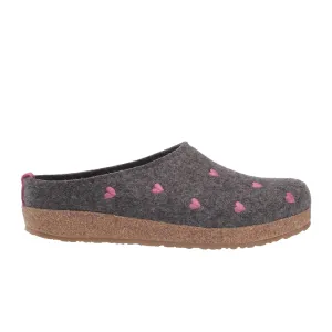 Haflinger Cuoricini Clog (Women) - Grey