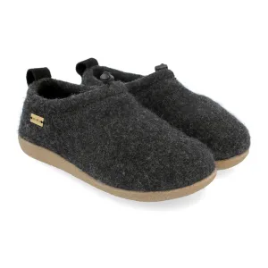 Haflinger Guido Slipper (Unisex) - Charcoal