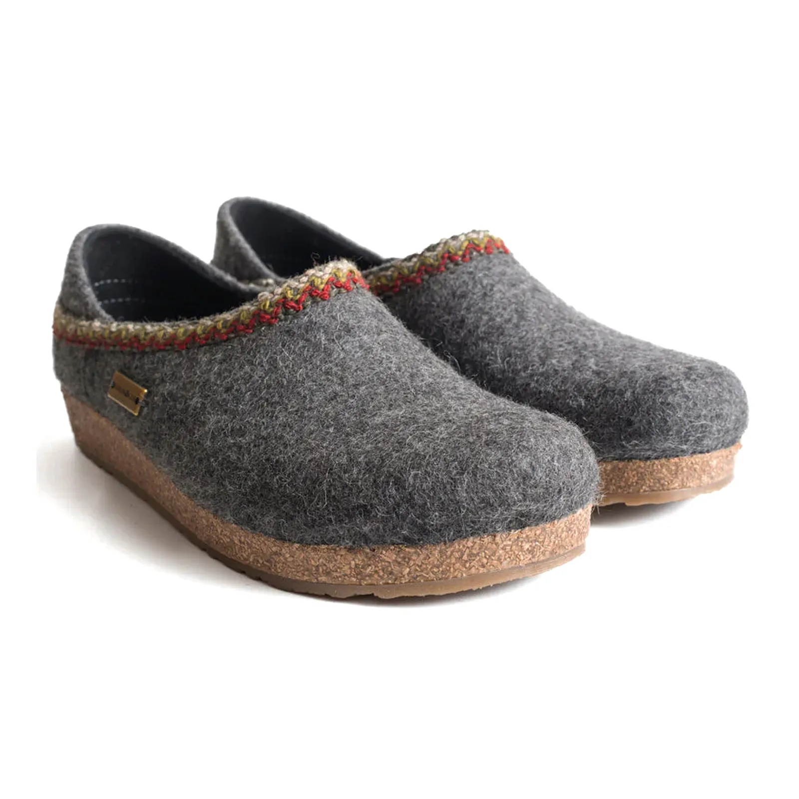 Haflinger GZH Zig Zag Clog (Unisex) - Anthracite