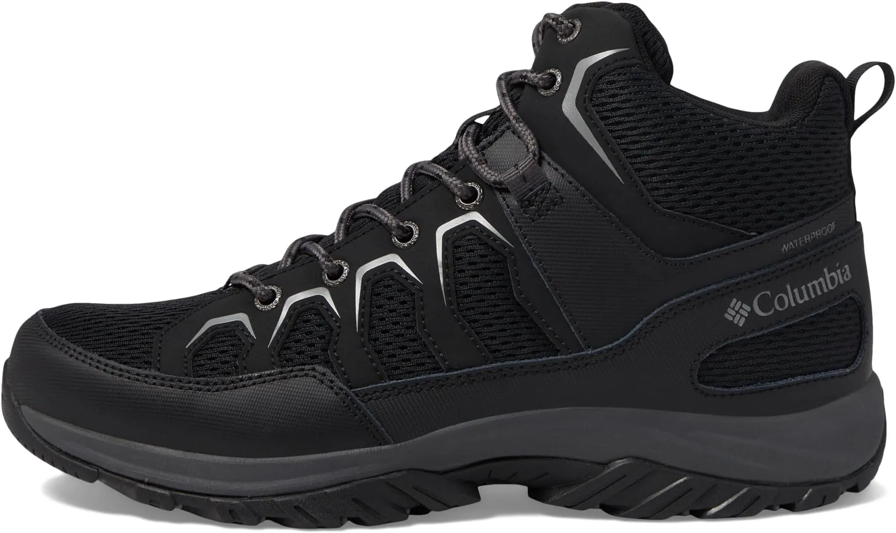 Hiking Shoes Granite Trail Mid Waterproof Columbia, Black/Ti Gray Steel