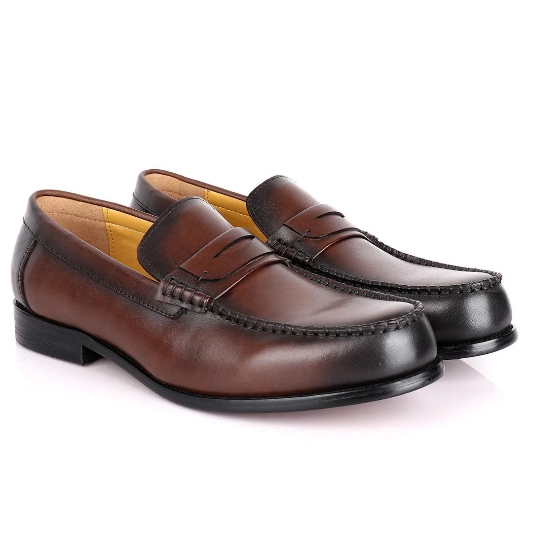 J.M Weston Plain Leather Designed Men's shoe