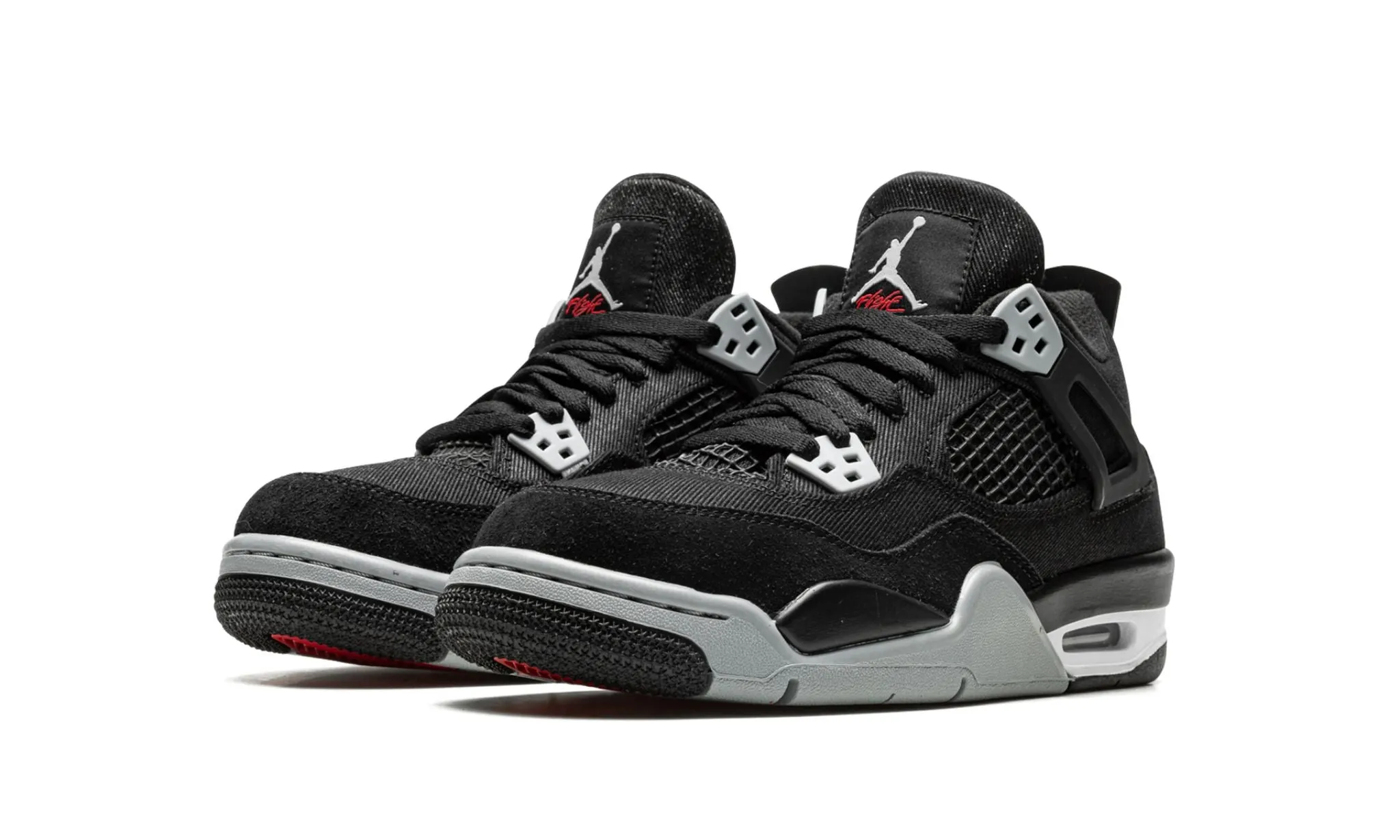 JORDAN 4 RETRO BLACK CANVAS GS