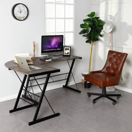 L-Shaped Desk Modern Compute Corner Desk Home Office Gaming Desk