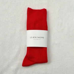 Le Bon Shoppe Red Lipstick Trouser Socks