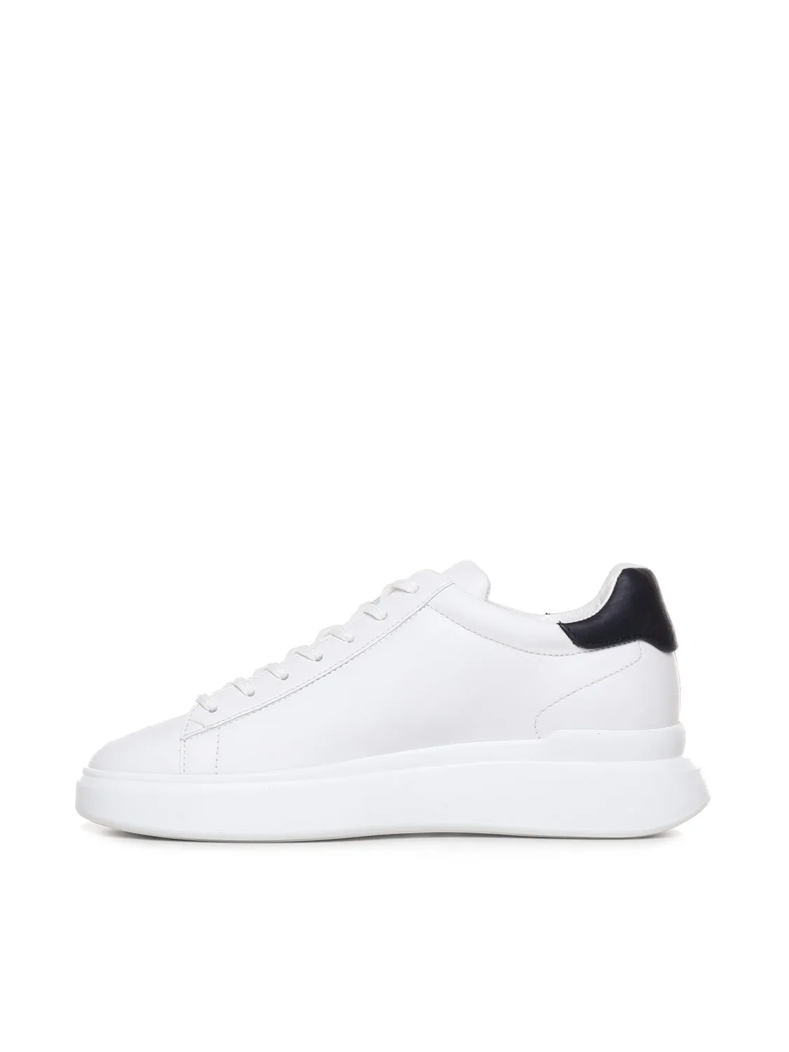 Leather Sneakers H580 Slash in White